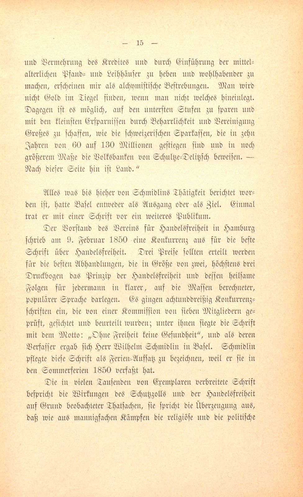 Wilhelm Schmidlin, Dr. phil., Direktor der Schweizerischen Centralbahn – Seite 15