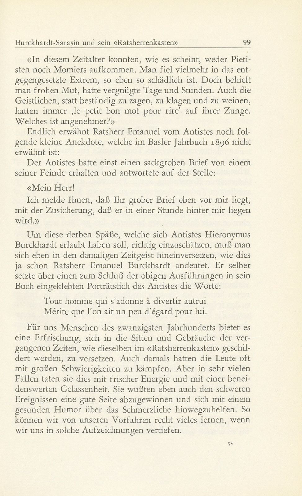 Ratsherr Emanuel Burckhardt-Sarasin und sein ‹Ratsherrenkasten› – Seite 35