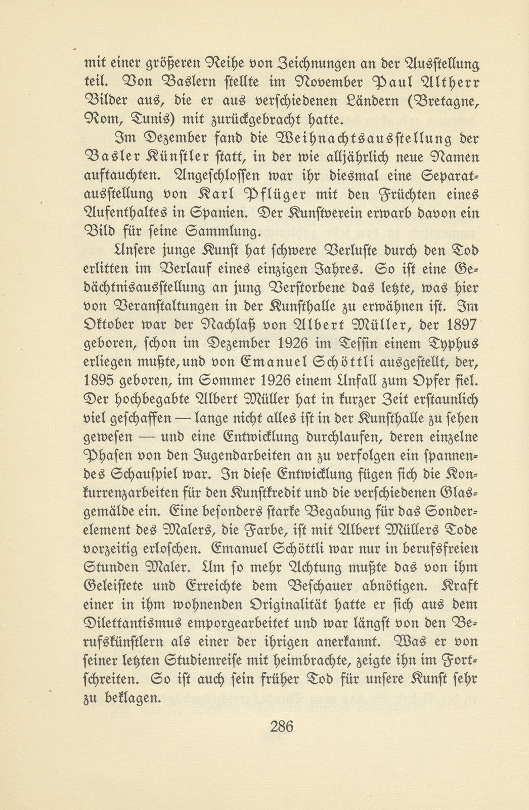 Das künstlerische Leben in Basel vom 1. Oktober 1926 bis 30. September 1927 – Seite 4