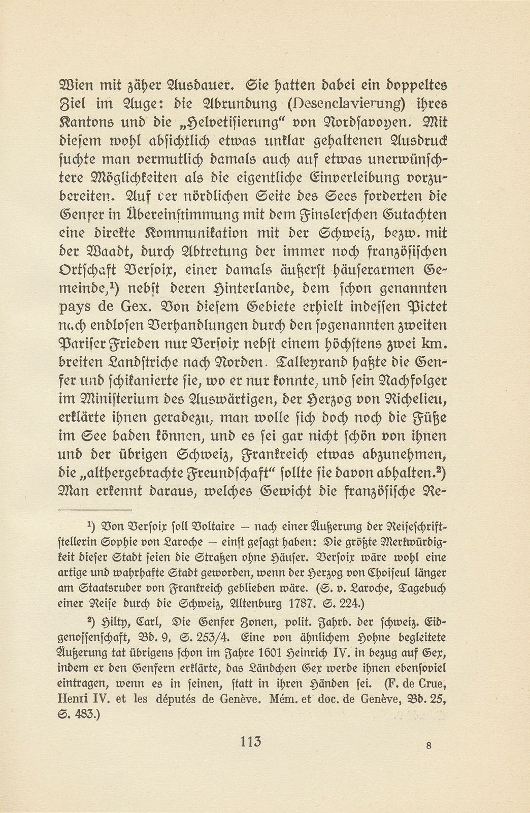 Zur Geschichte der Zonen von Gex und von Hochsavoyen – Seite 27