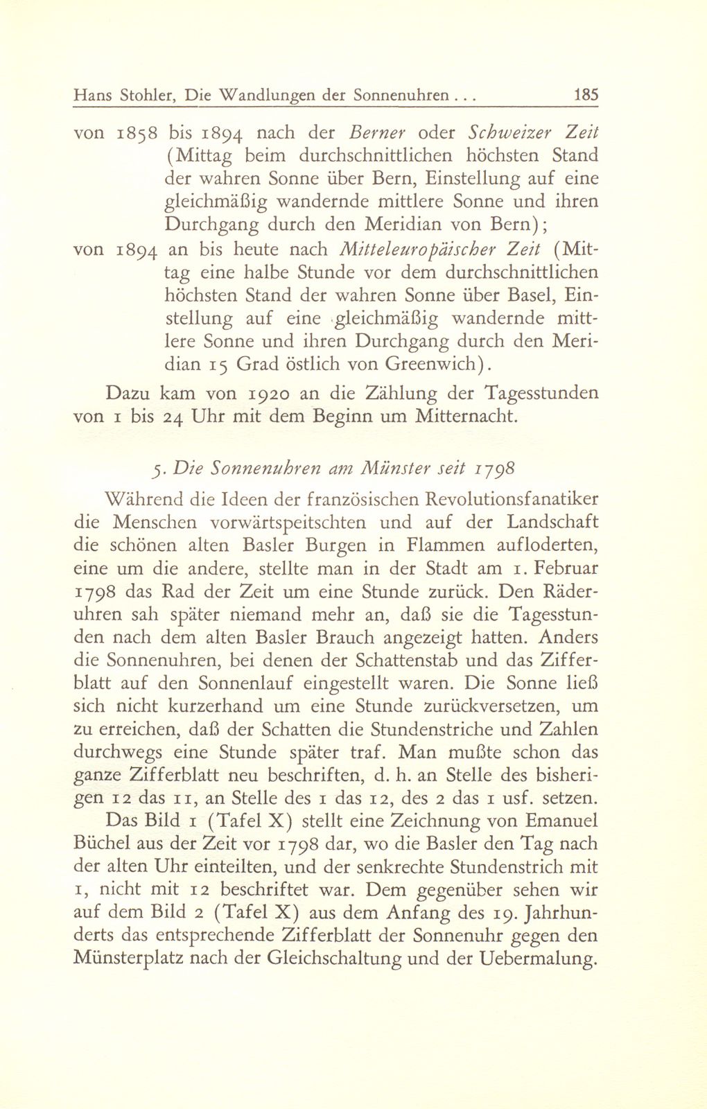 Die Wandlungen der Sonnenuhren am Basler Münster und die Basler Zeitmessung seit 1798 – Seite 15