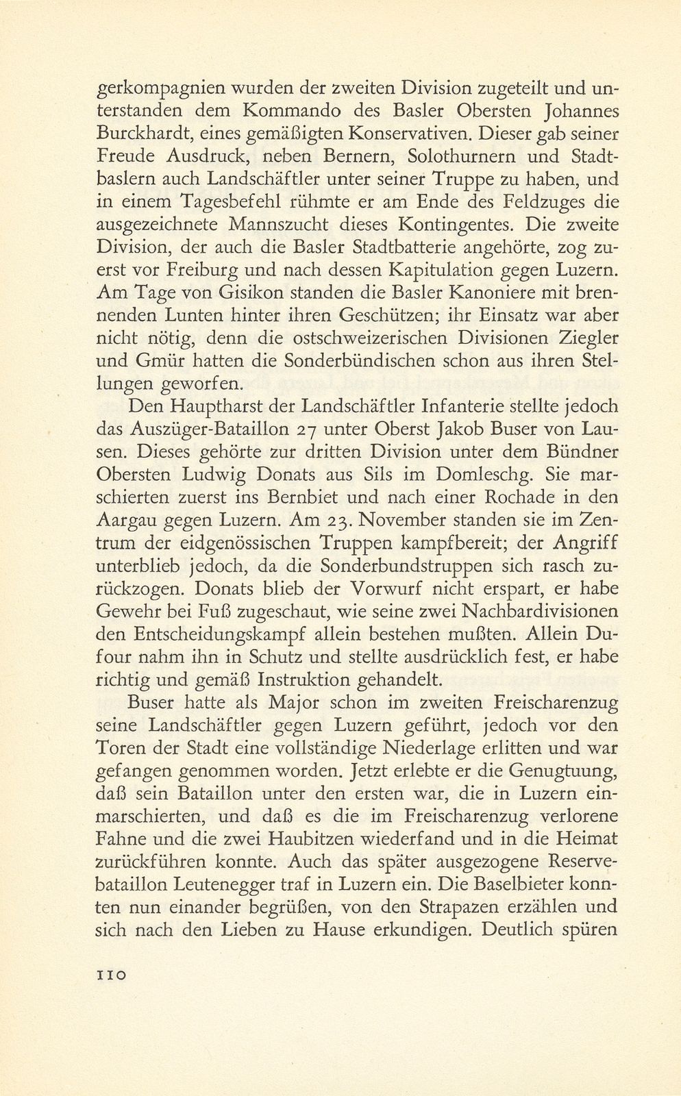 Erlebnisse eines Baselbieter Wachtmeisters im Sonderbundskrieg [Jakob Strub] – Seite 2