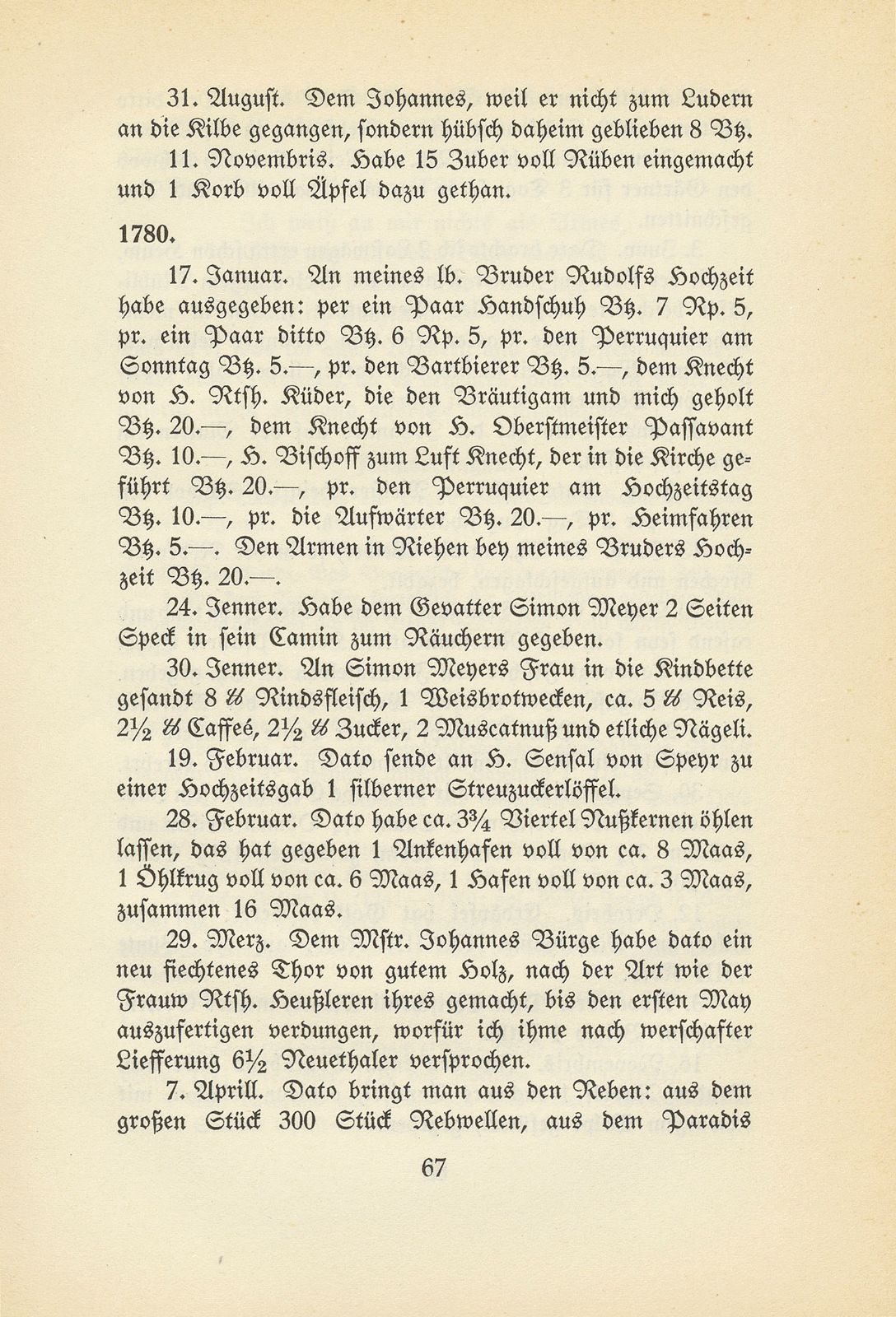 Streifzüge durch ein Notizbuch aus der Zopfzeit. [Emanuel Le Grand] – Seite 17