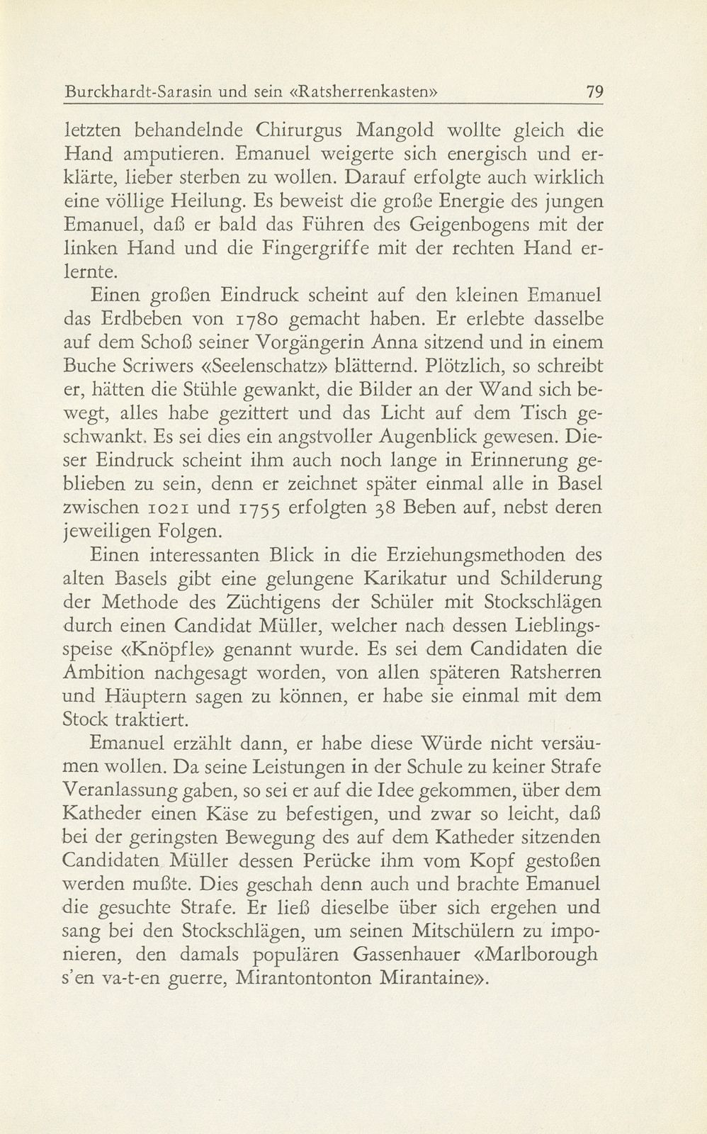 Ratsherr Emanuel Burckhardt-Sarasin und sein ‹Ratsherrenkasten› – Seite 13