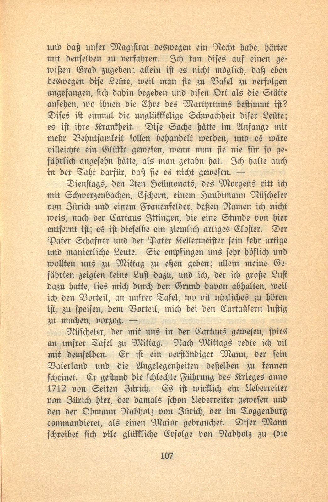 Isaak Iselins Reisetagebuch 1754 – Seite 12