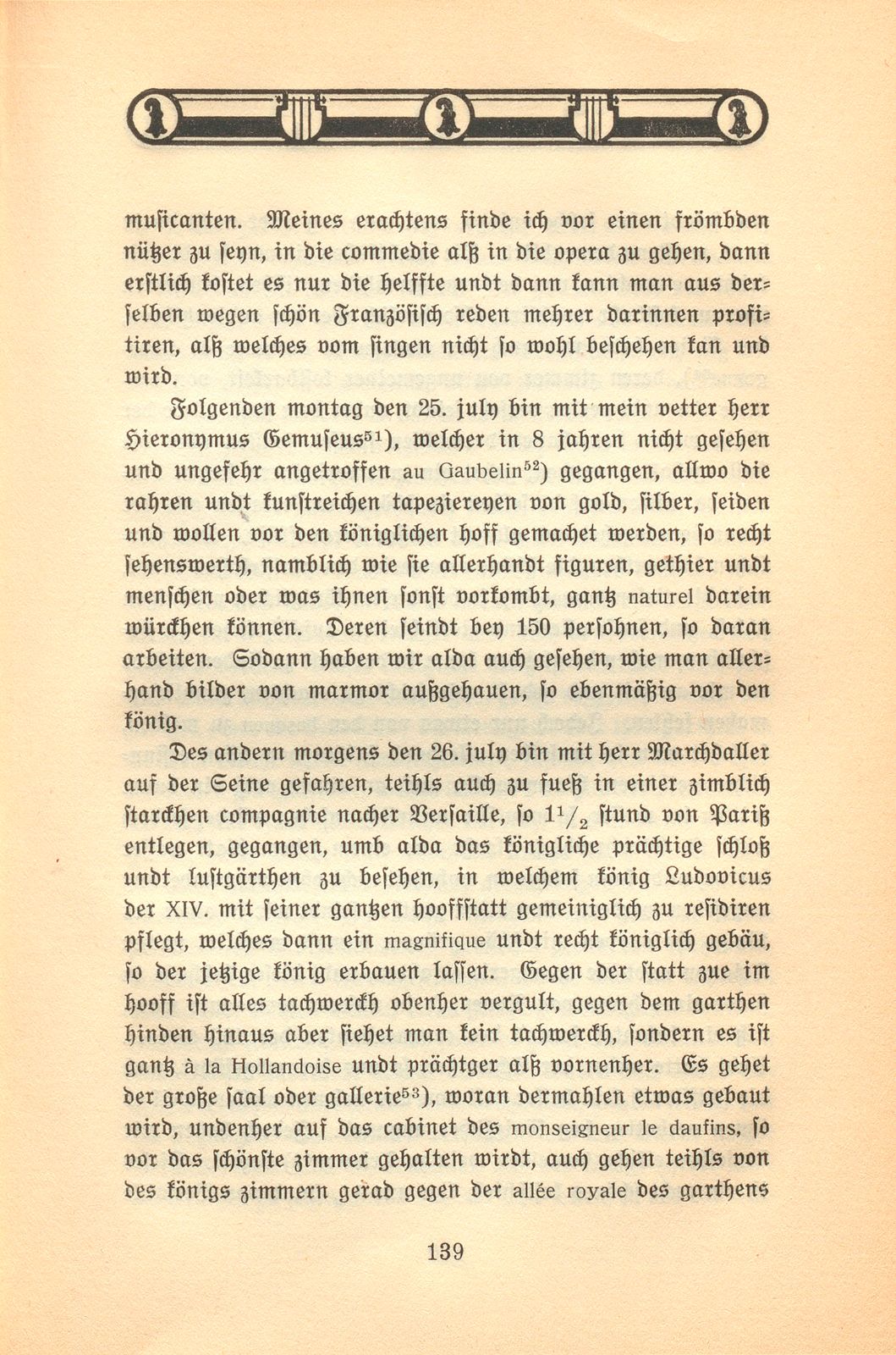 Der Aufenthalt eines Basler Kaufmanns in Paris im Jahre 1701 [Hans Burkhard Respinger] – Seite 21