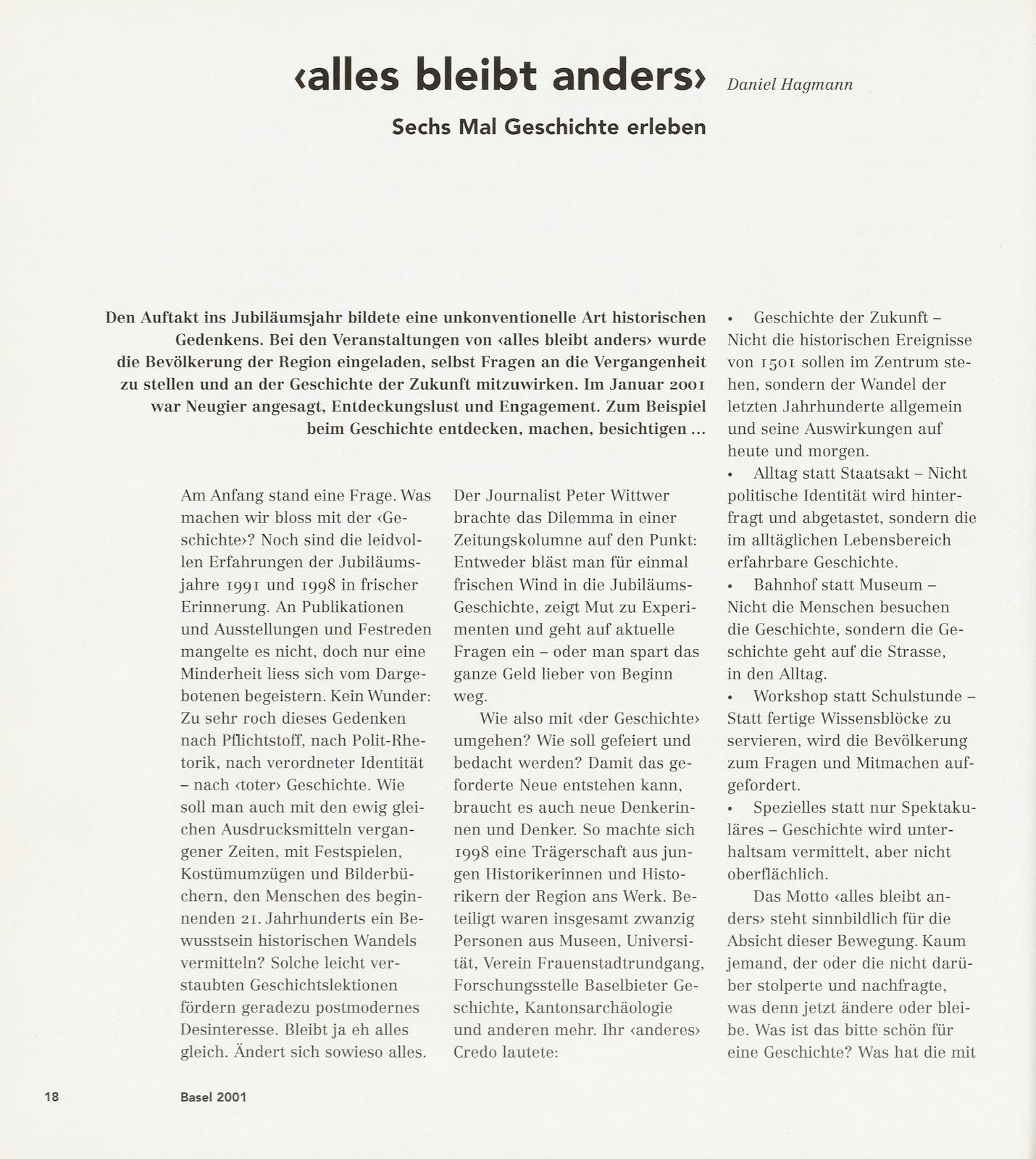 ‹alles bleibt anders› – Seite 1