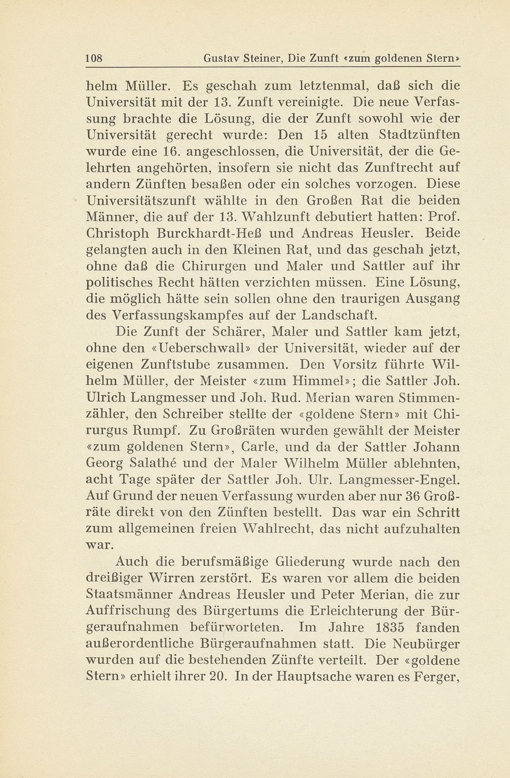 Die Zunft ‹zum goldenen Stern› im 19. Jahrhundert – Seite 40