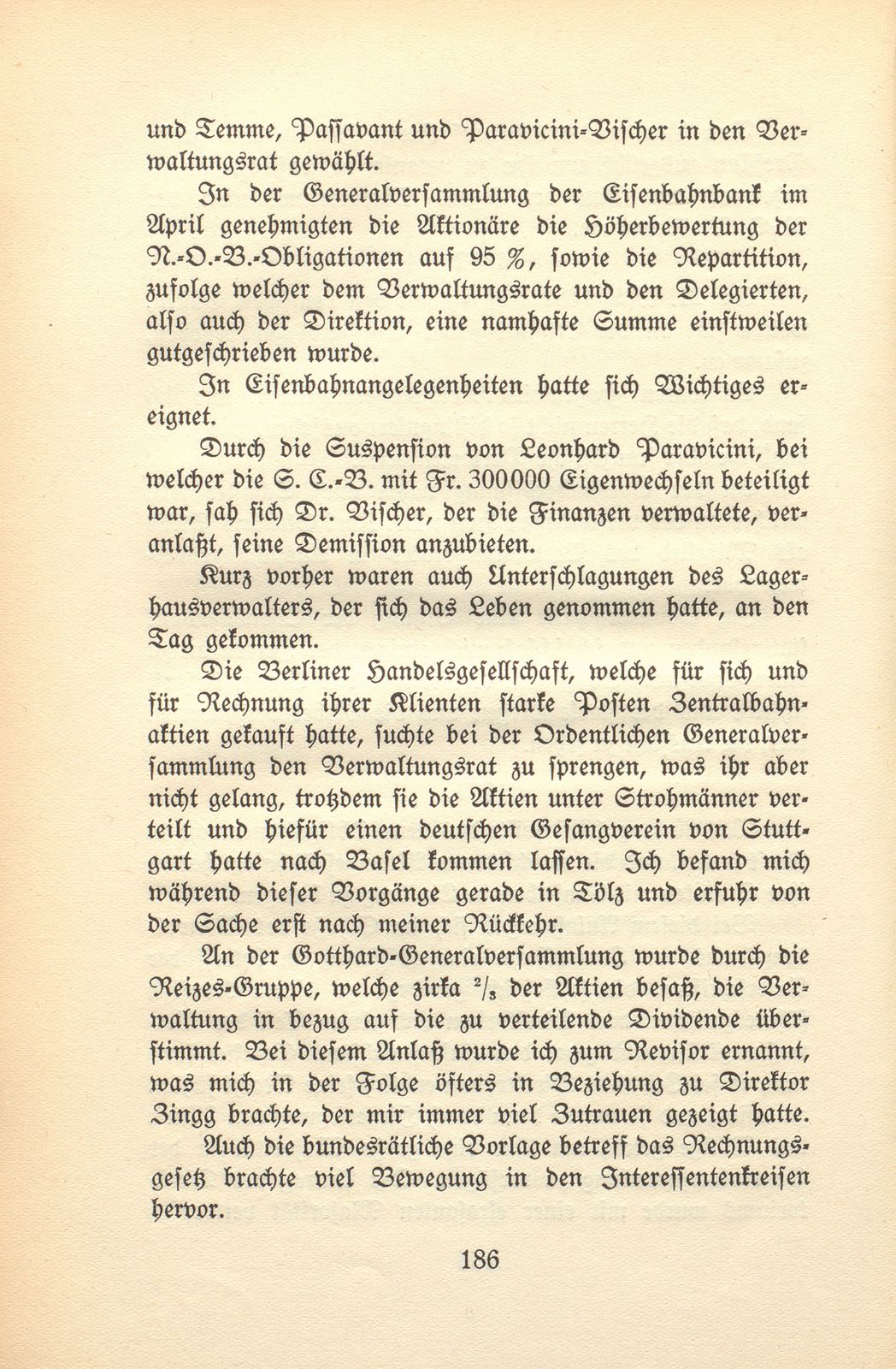 Von den Schweizer Bahnen und Banken in der kritischen Zeit der 1870er und der 1880er Jahre – Seite 42