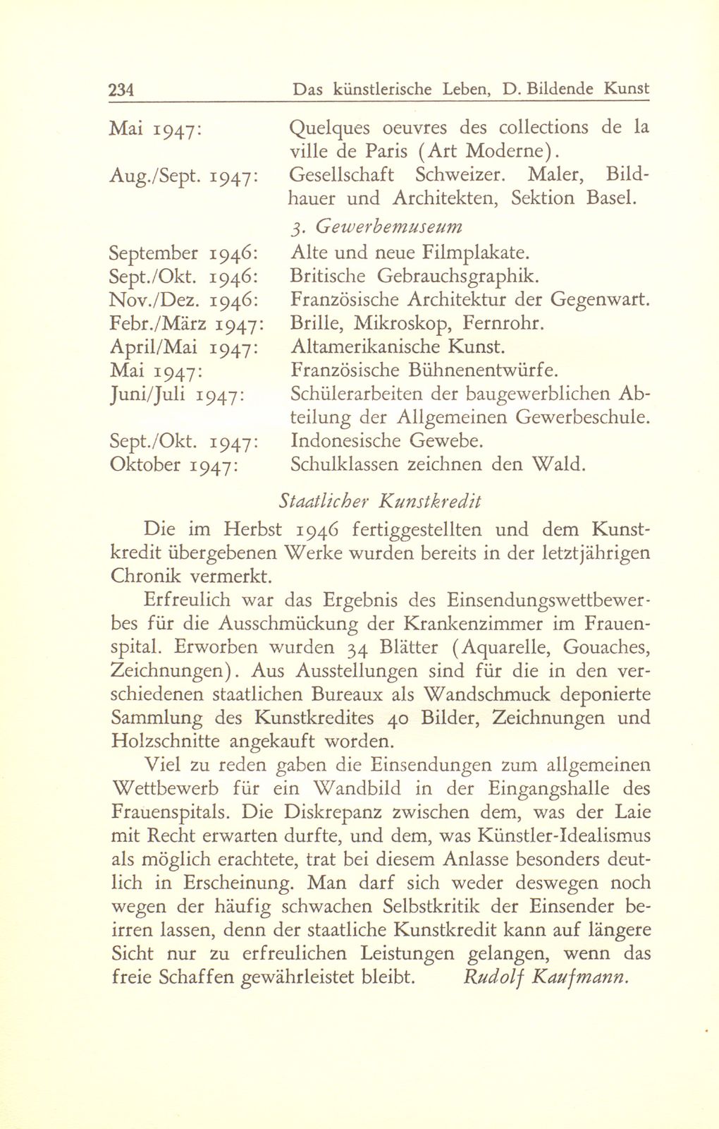 Das künstlerische Leben in Basel vom 1. Oktober 1946 bis 30. September 1947 – Seite 2