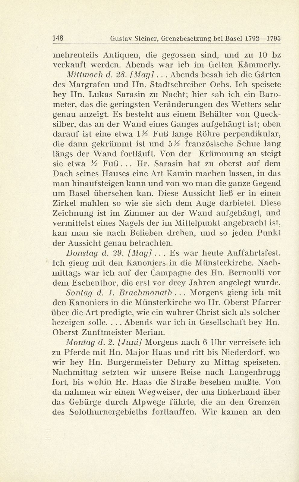 Grenzbesetzung bei Basel im Revolutionskrieg 1792-1795 – Seite 47