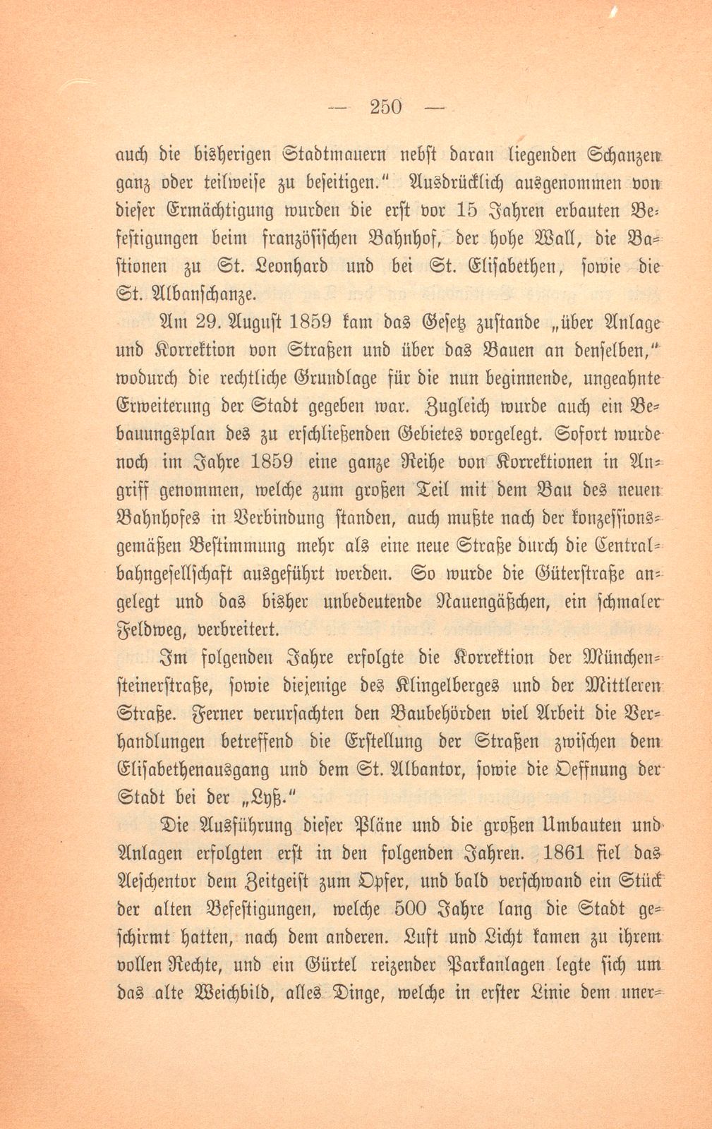 Basels bauliche Entwicklung im 19. Jahrhundert – Seite 44