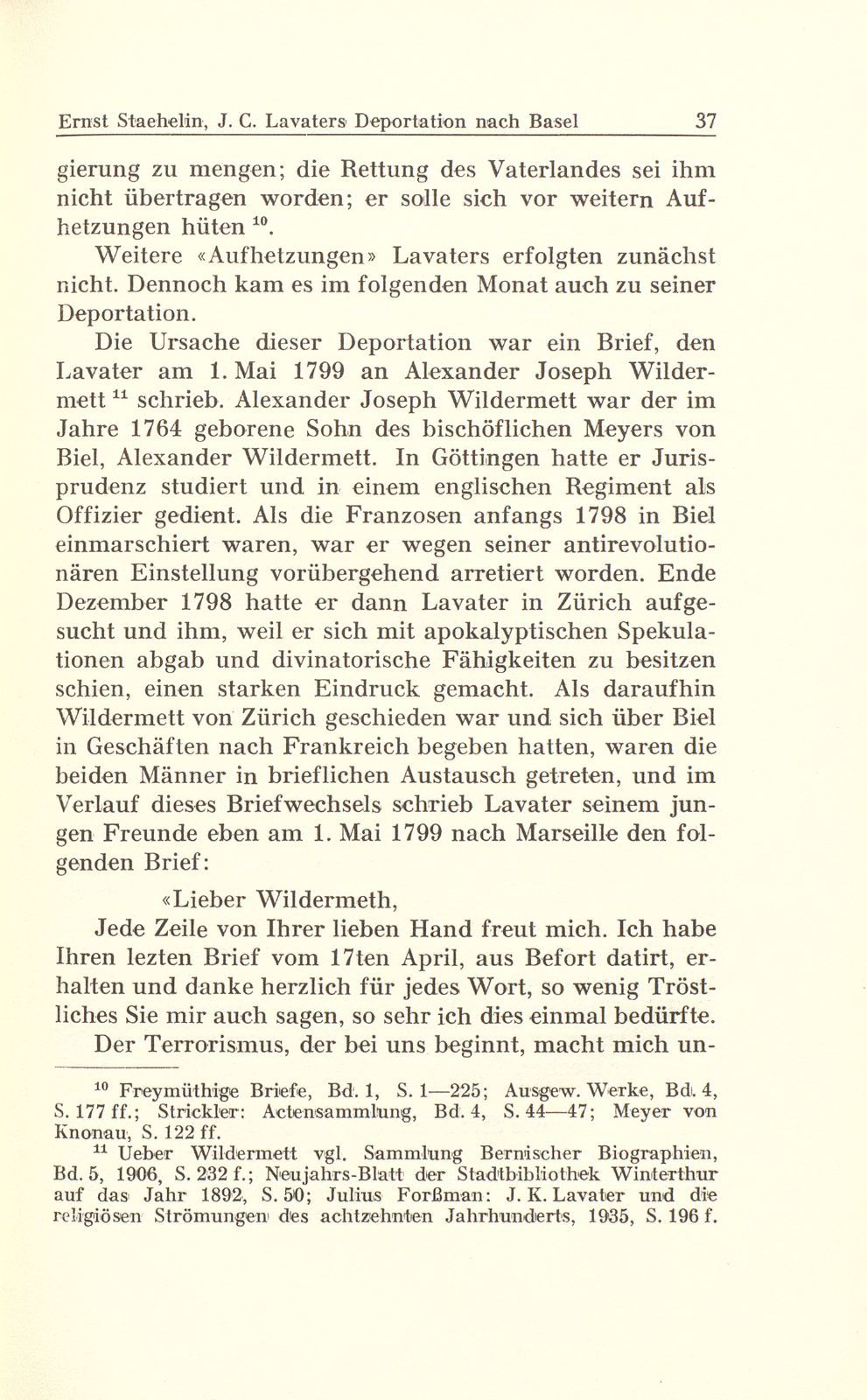 Johann Caspar Lavaters Deportation nach Basel im Jahre 1799 – Seite 7