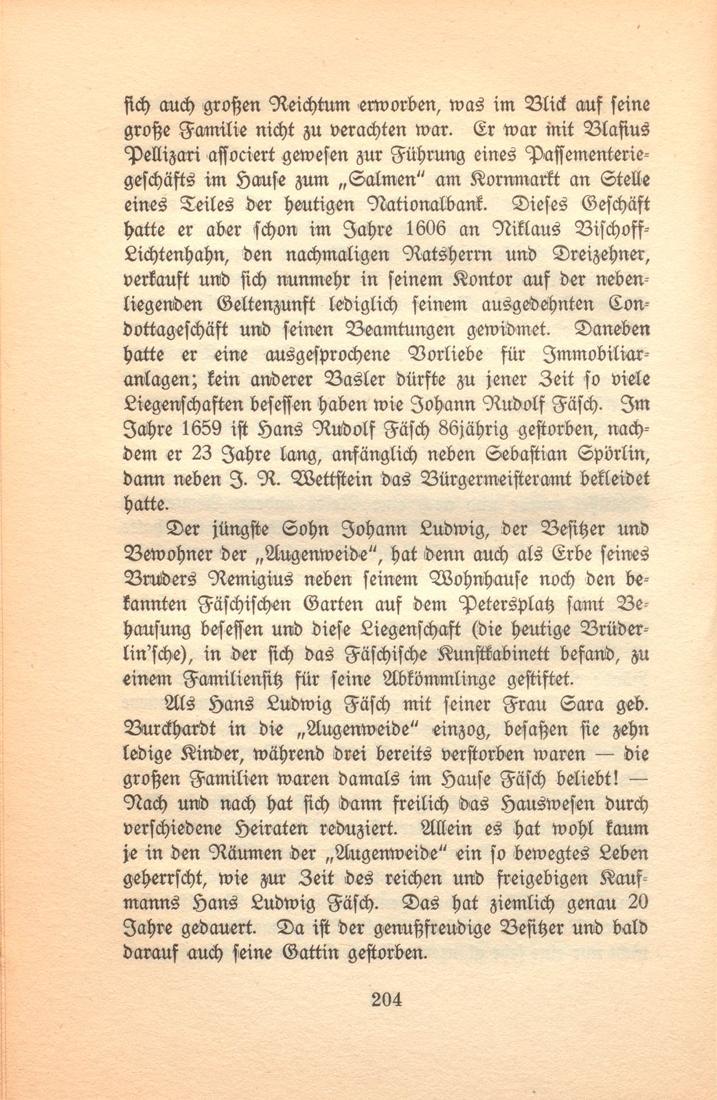 Aus der Geschichte eines alten Basler Hauses [Haus zur ‹Augenweide›] – Seite 31