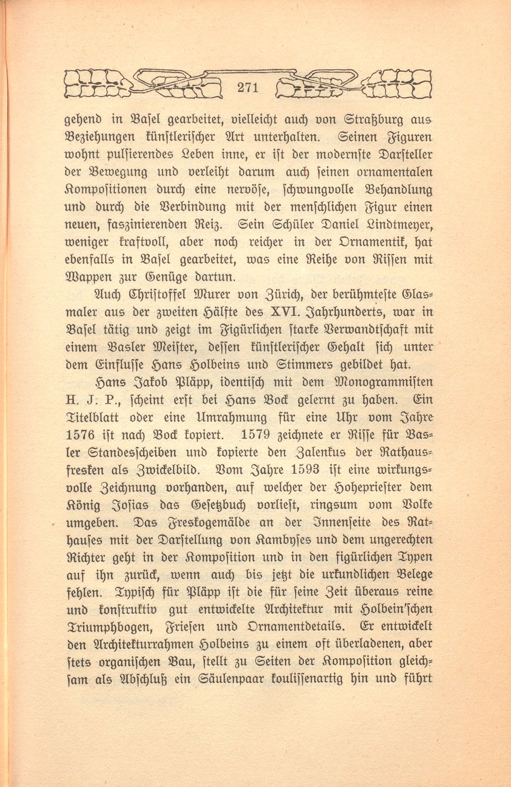 Die Entwicklung der Basler Malerei im XVI. Jahrhundert – Seite 12