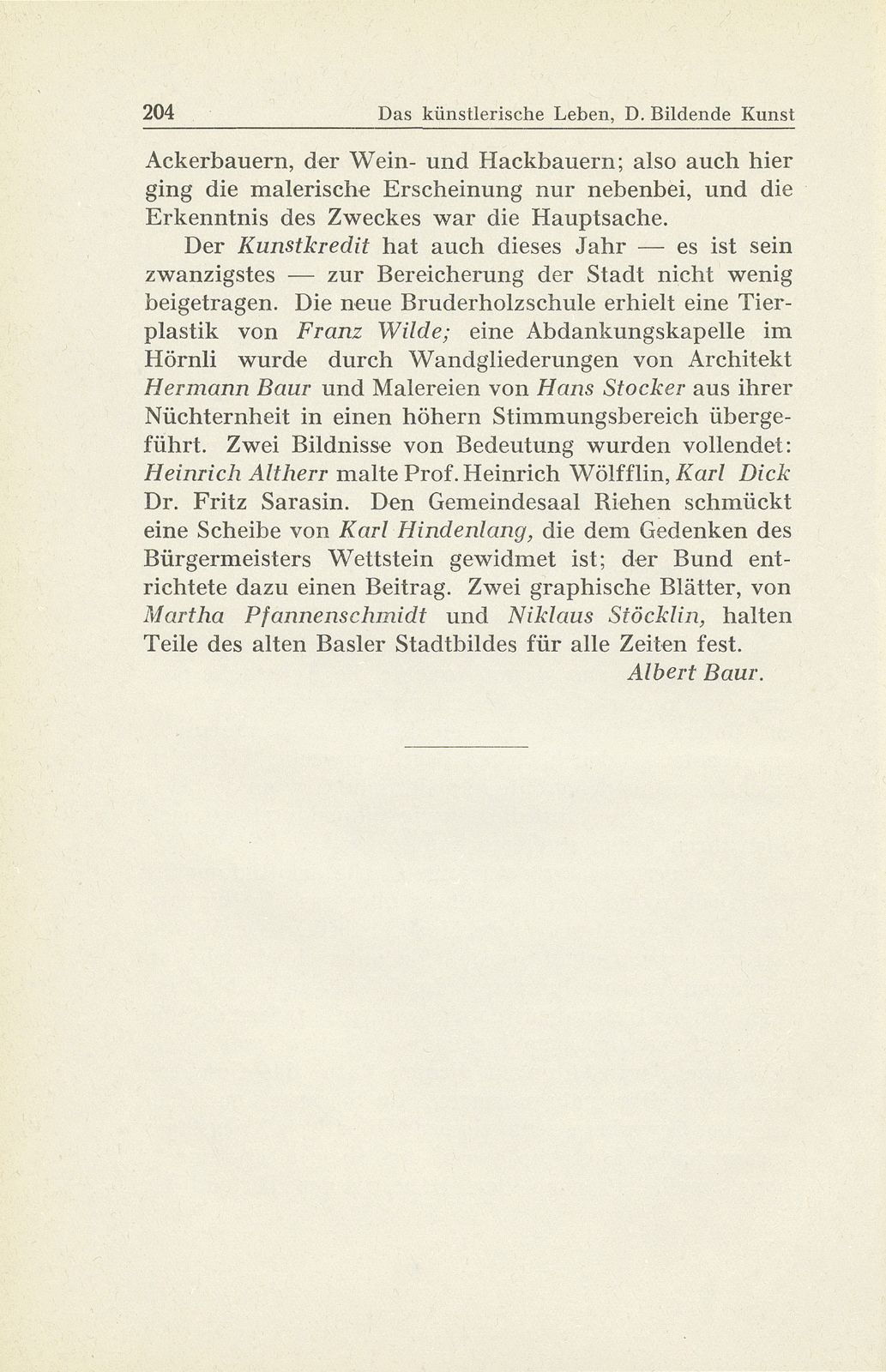 Das künstlerische Leben in Basel vom 1. Oktober 1939 bis 30. September 1940 – Seite 4