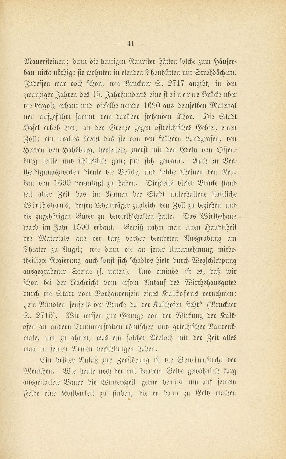 Zerstörung und Erhaltung der römischen Ruinen zu Augst – Seite 6