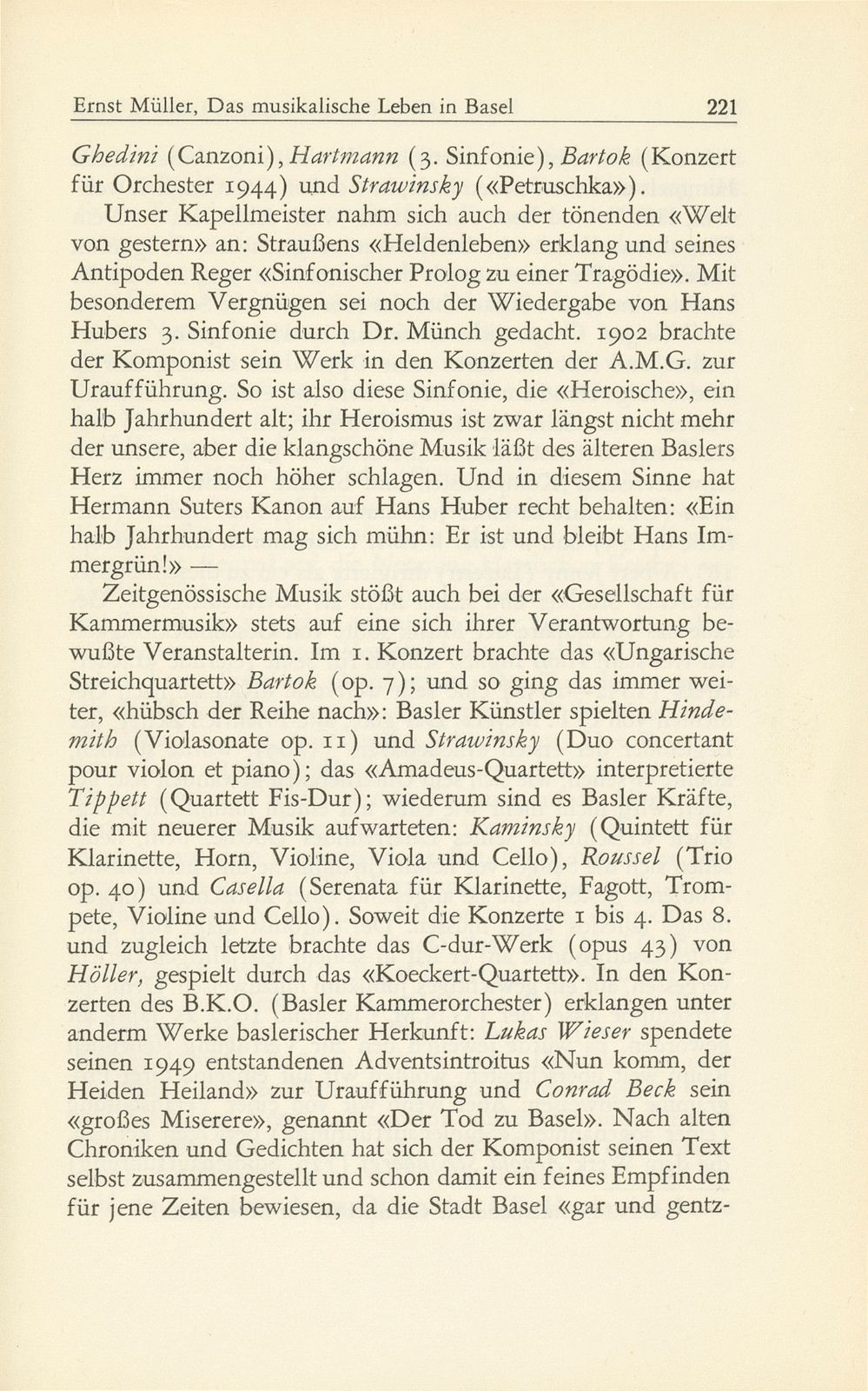 Das musikalische Leben in Basel vom 1. Oktober 1952 bis 30. September 1953 – Seite 3