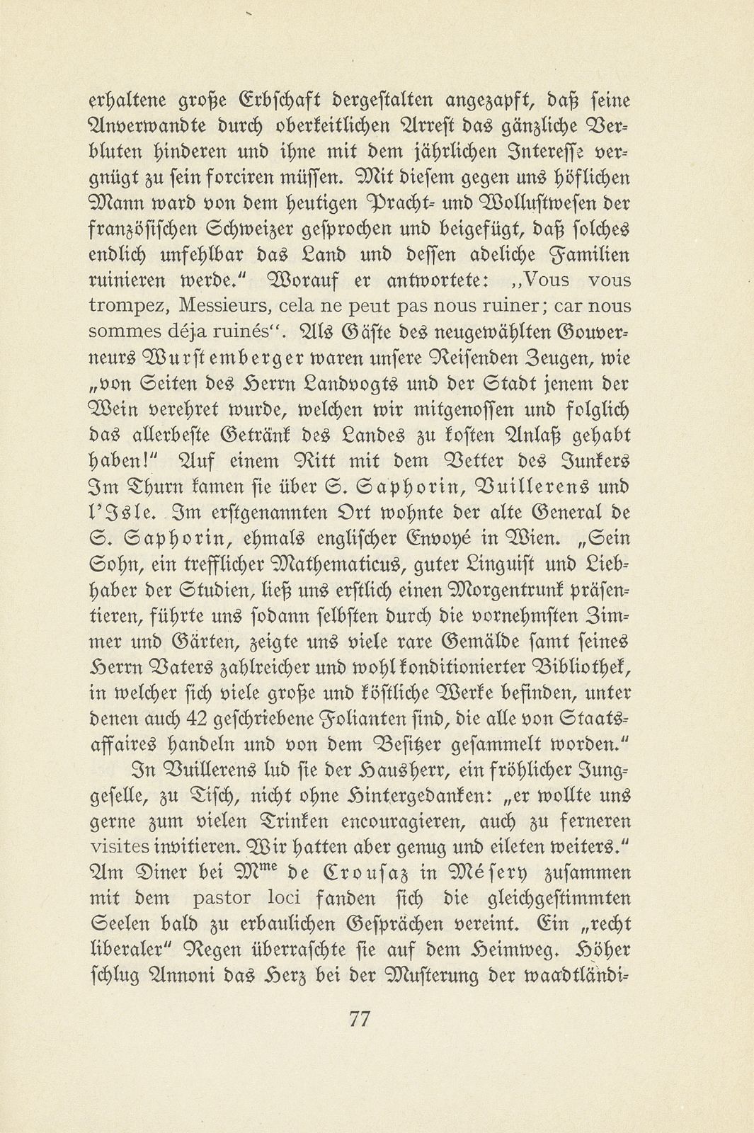 Aus den Wanderjahren des Hieronymus Annoni (1697-1770) – Seite 13