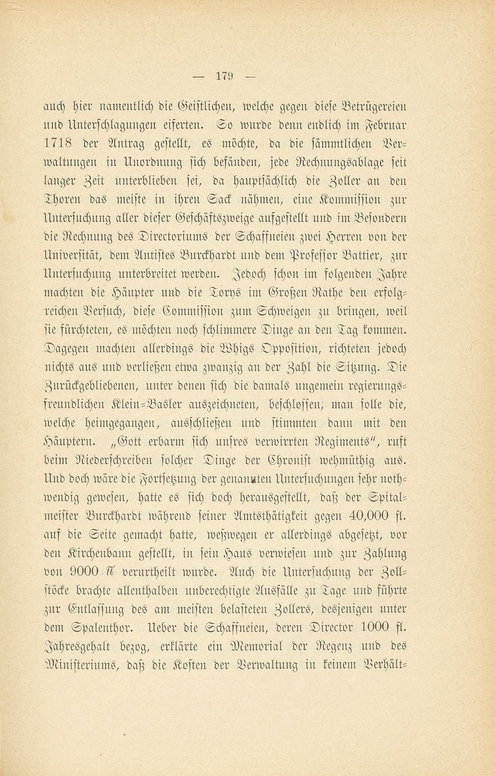 Mitteilungen aus einer Basler Chronik des beginnenden XVIII. Jahrhunderts [Sam. v. Brunn] – Seite 15