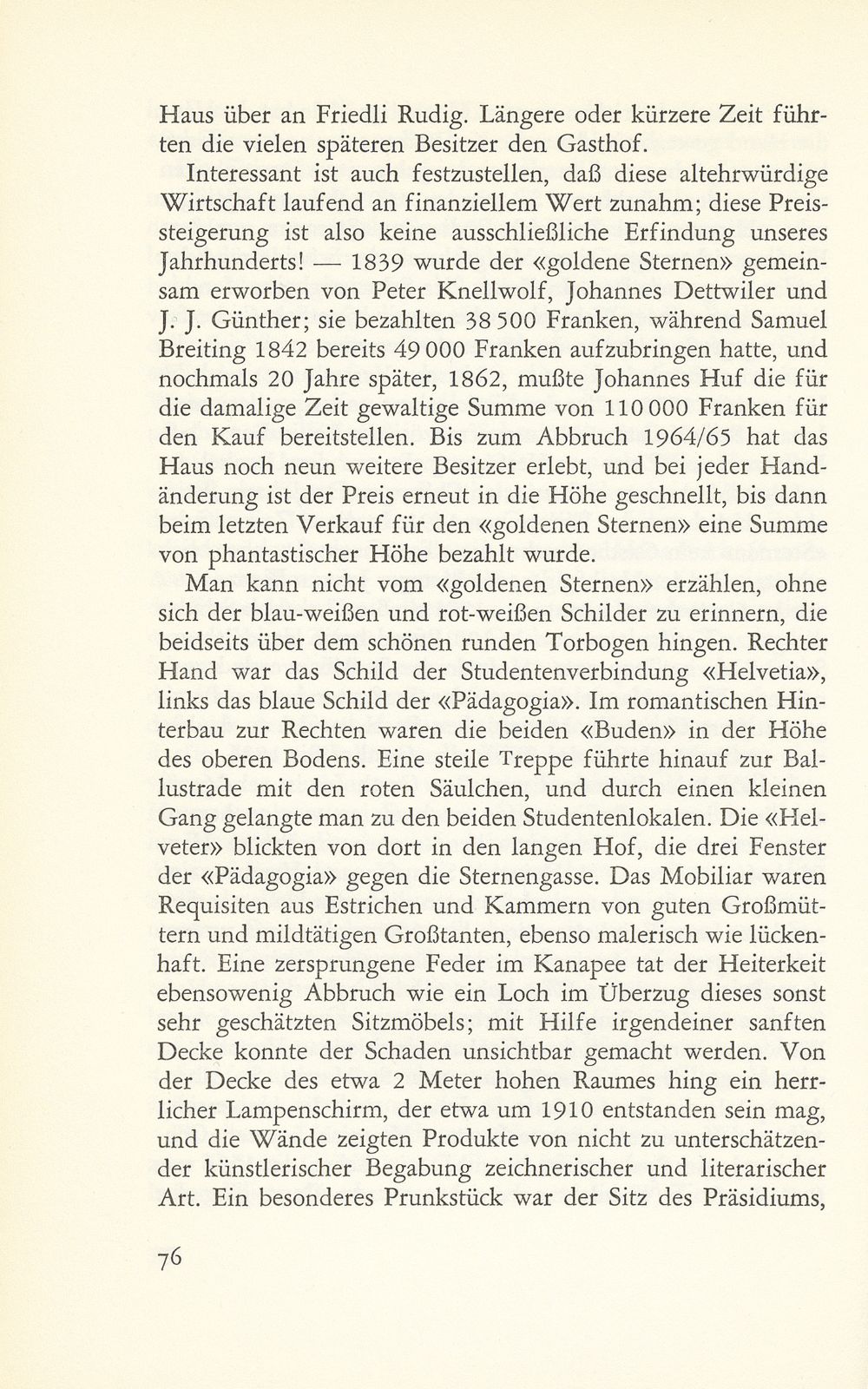 Die Aeschenvorstadt und der Gasthof zum ‹Goldenen Sternen› – Seite 11