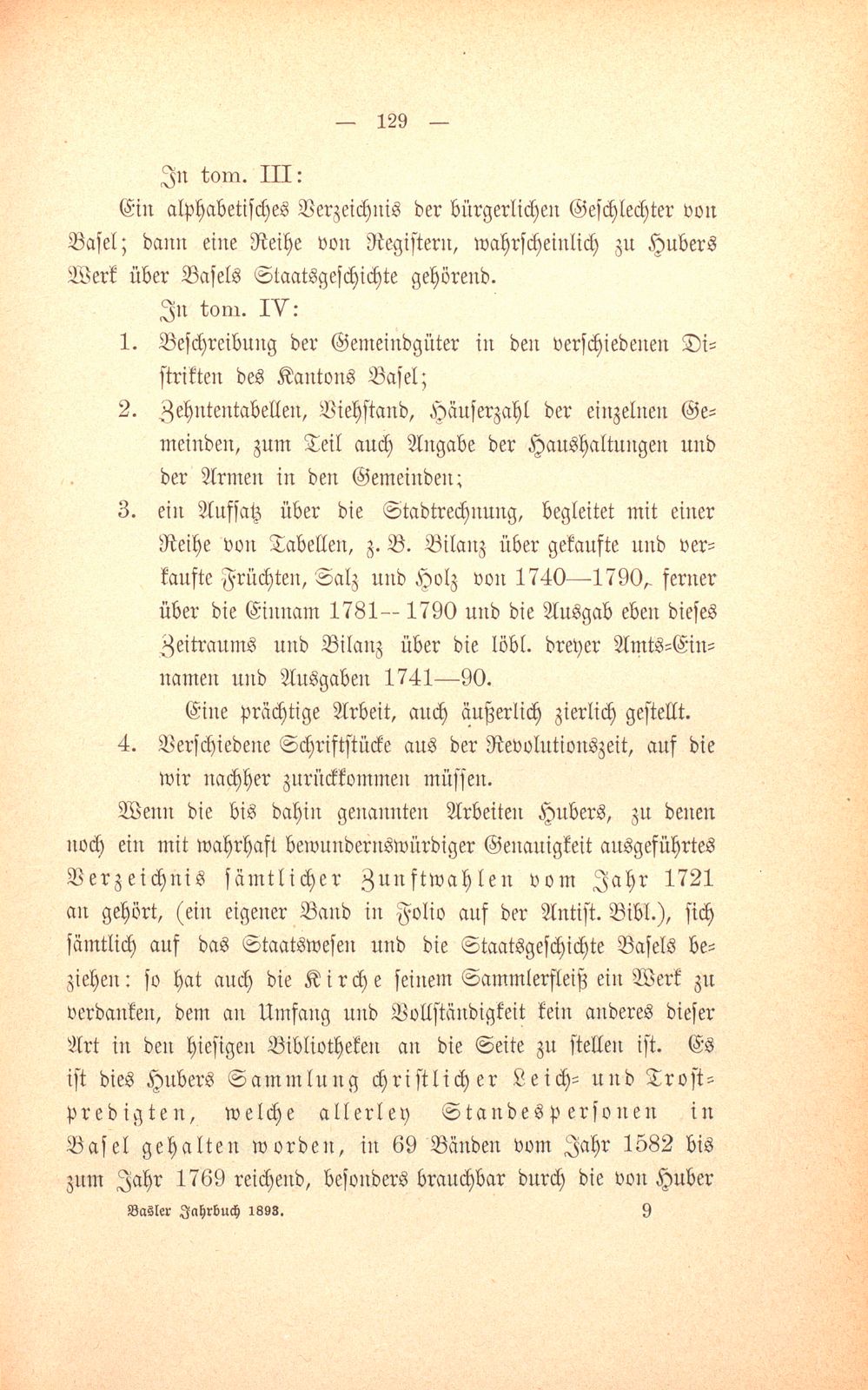 M. Johann Jakob Huber, weil. Pfarrer und Dekan in Sissach und seine Sammlungen zur Geschichte der Stadt und Landschaft Basel – Seite 55