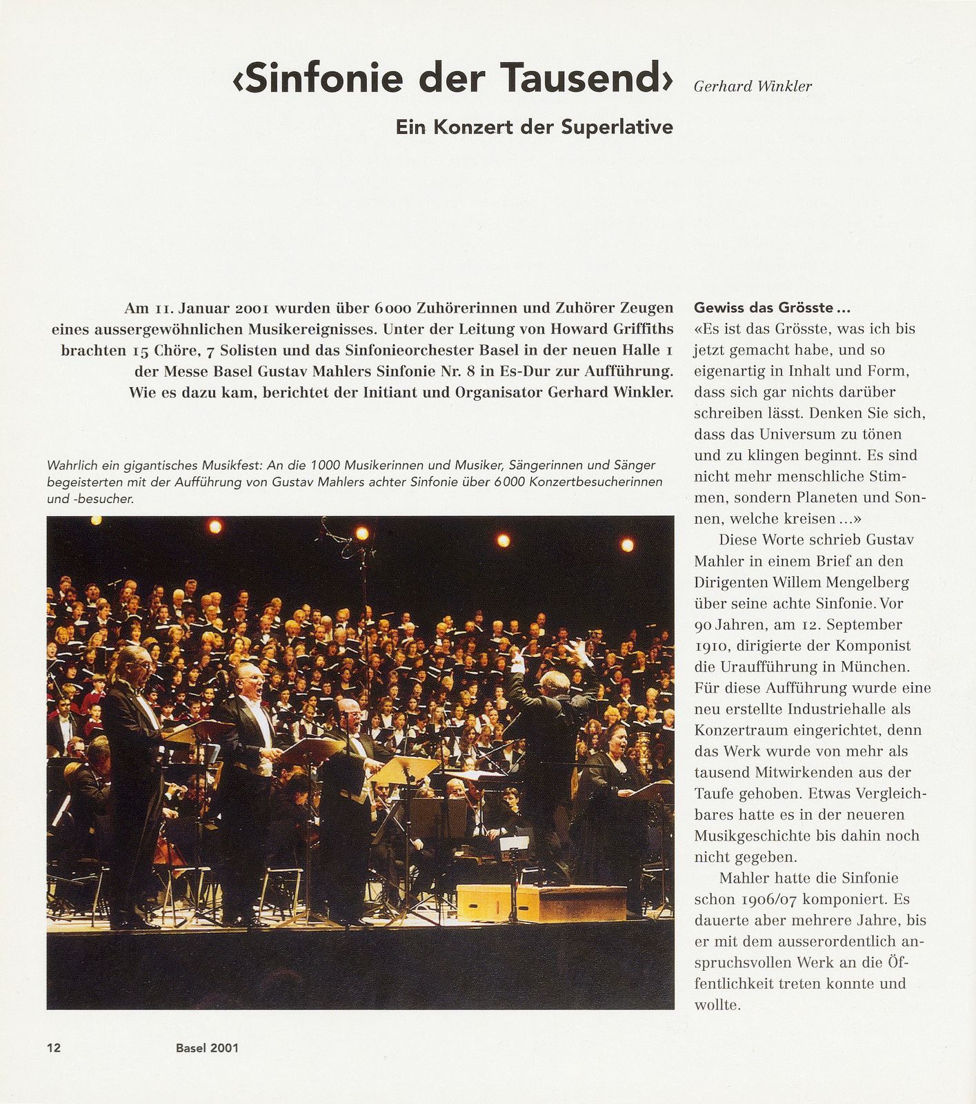 ‹Sinfonie der Tausend›  – Seite 1