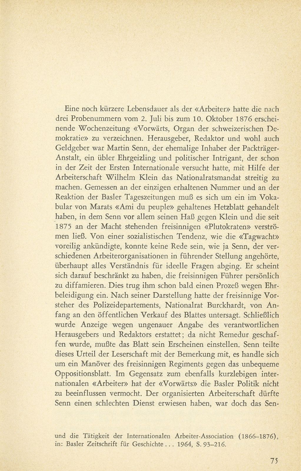 Die sozialdemokratische Presse in Basel bis zum Ersten Weltkrieg – Seite 7