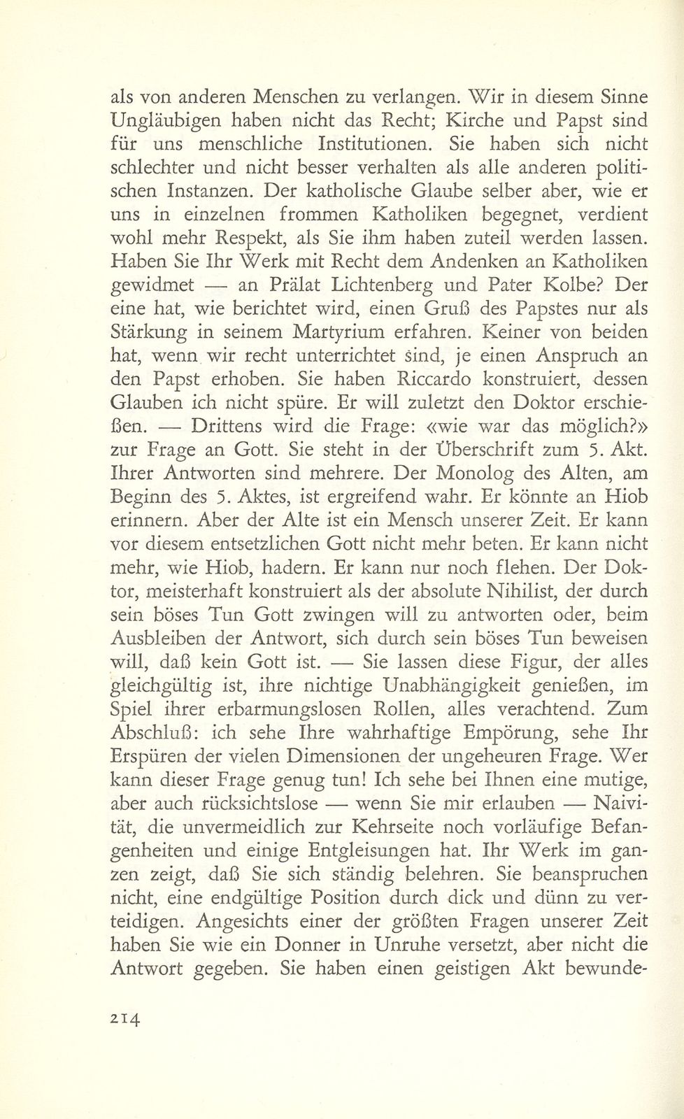 Zur Aufführung von Hochhuths ‹Stellvertreter› – Seite 3