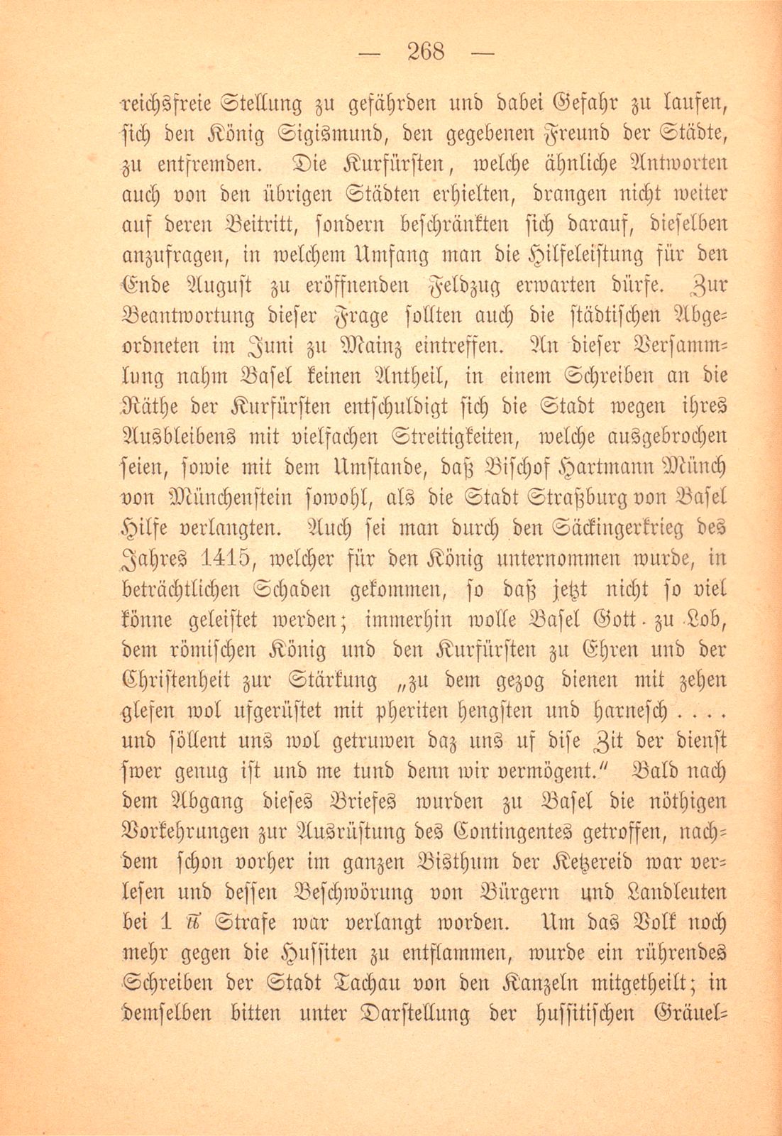 Der Antheil Basels an dem Hussitenkrieg von 1421 – Seite 9