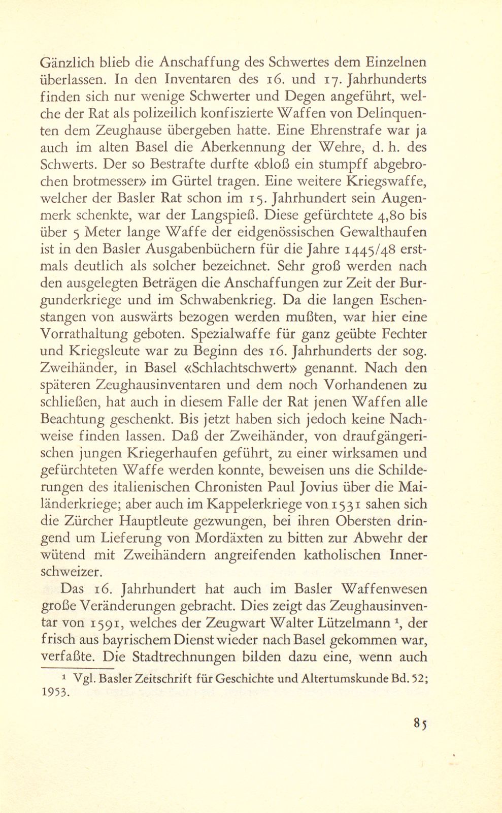 Die erhaltenen Waffenbestände des alten Basler Zeughauses – Seite 5