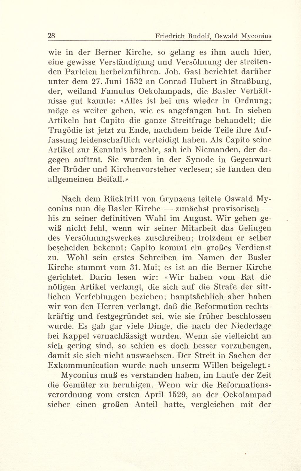 Oswald Myconius, der Nachfolger Oekolampads – Seite 15