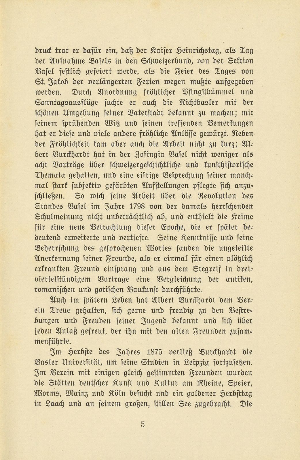 Albert Burckhardt-Finsler 18. November 1854 – 2. August 1911 – Seite 5