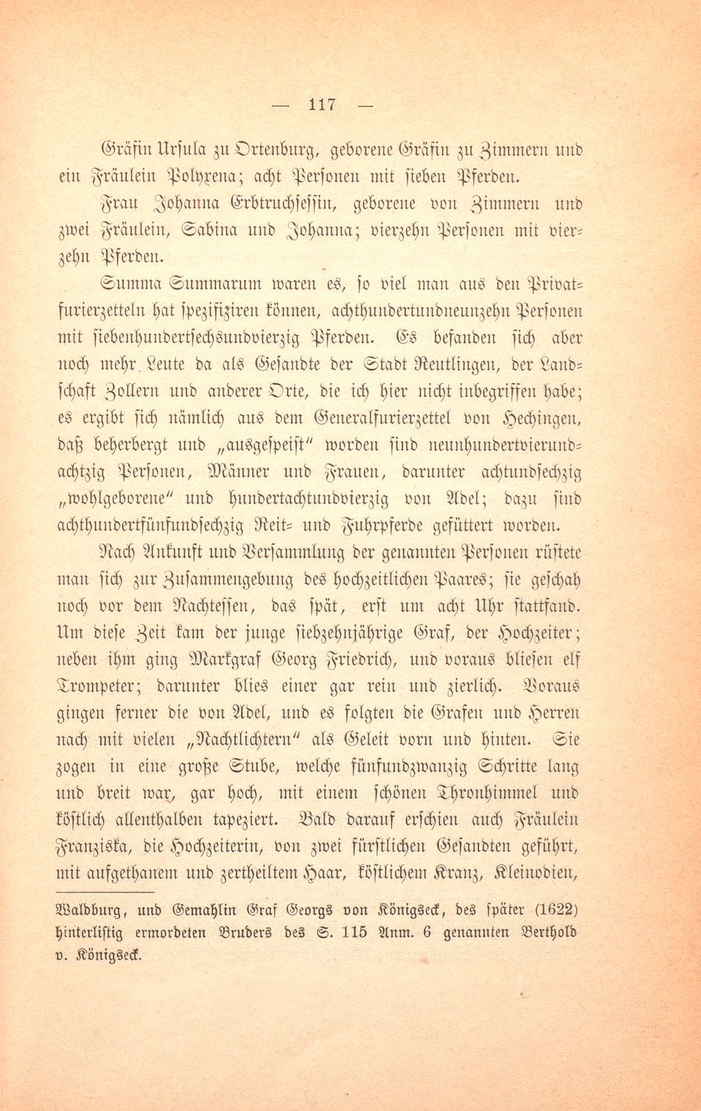 Felix Platters Schilderung der Reise des Markgrafen Georg Friedrich zu Baden und Hochberg – Seite 14