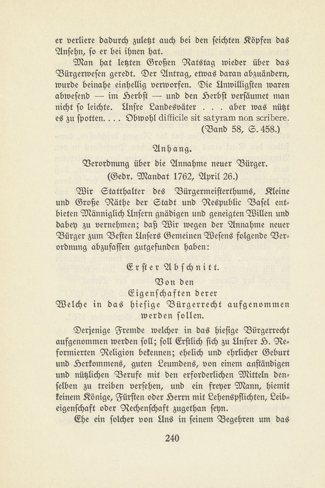 Der Kampf um die Wiederaufnahme neuer Bürger in Basel, 1757-1762 – Seite 29