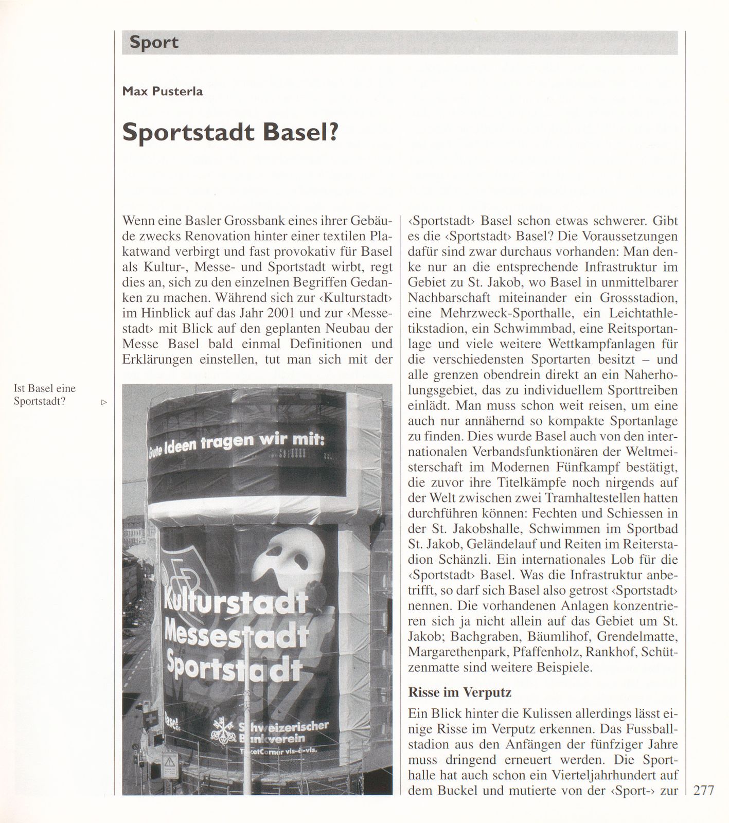 Sportstadt Basel? – Seite 1