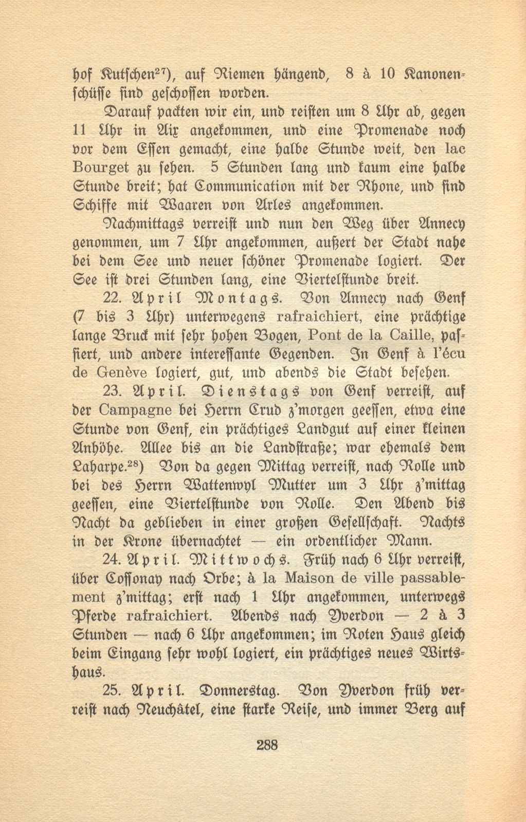 Bürgermeister Andreas Merians Reyssbeschreibung nach Chambéry zur Complimentierung des französischen Kaisers als König von Italien April 1805 – Seite 15