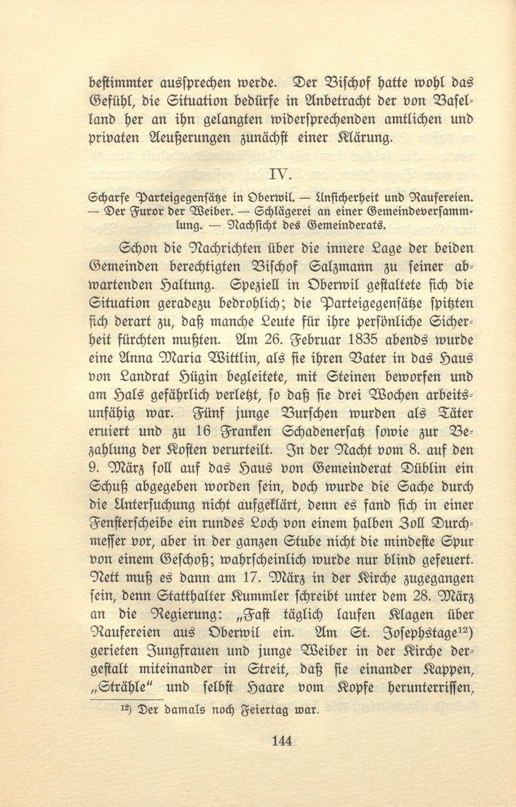 Ein kirchlicher Streit im Birseck vor achtzig Jahren – Seite 29