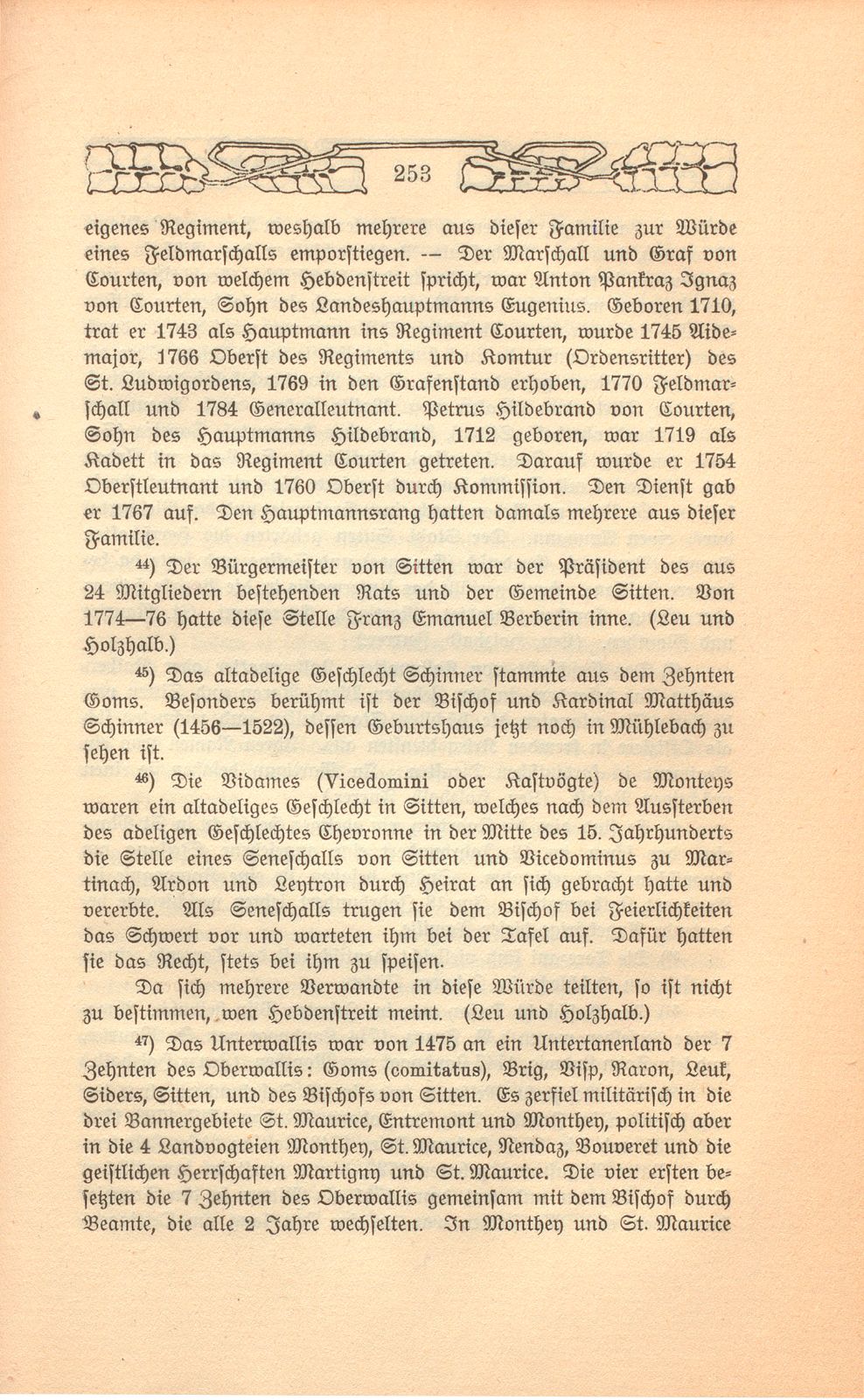 Beschreibung einer Badereise, die der Schultheiss von Liestal, Joh. David Hebdenstreit, anno 1775 mit seiner Frau nach Leuk gethan. (War damals 53 Jahre alt.) – Seite 40