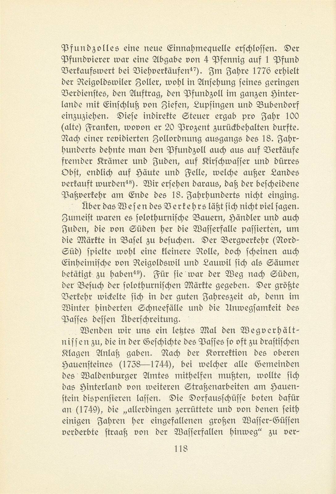 Der Wasserfallenweg, ein vergessener Juraübergang – Seite 22