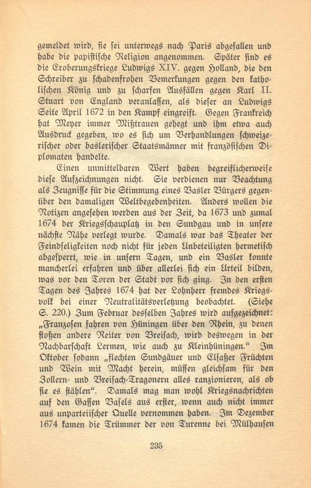 Aus den Aufzeichnungen des Lohnherrn Jakob Meyer 1670-1674 – Seite 23