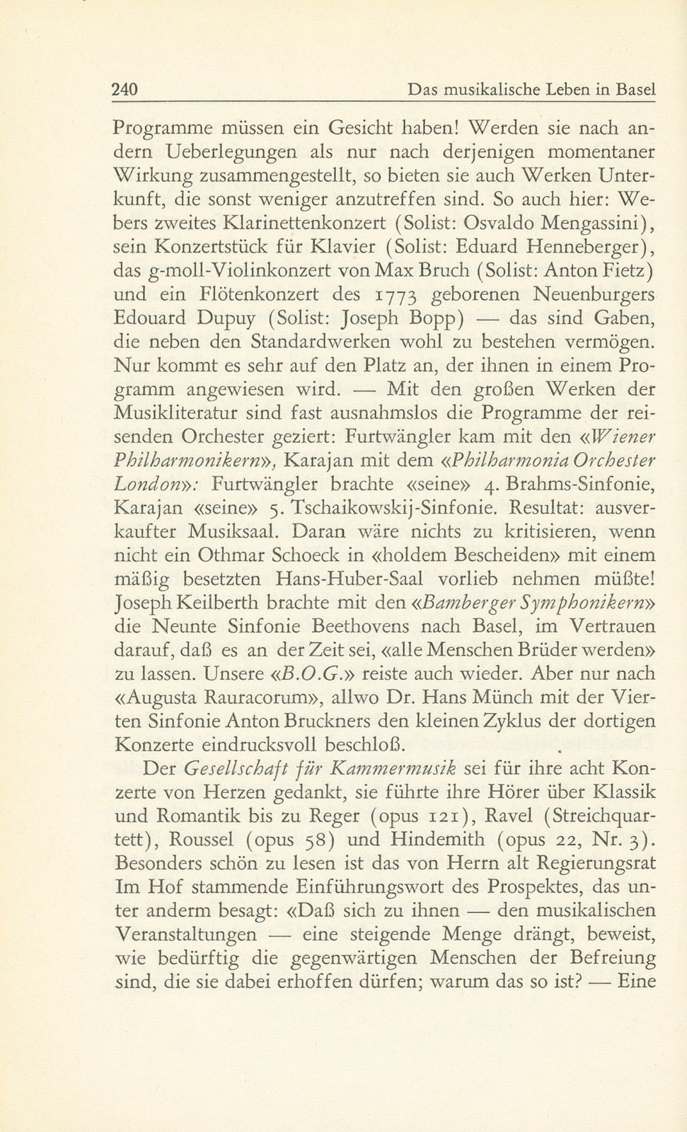 Das musikalische Leben in Basel vom 1. Oktober 1951 bis 30. September 1952 – Seite 3