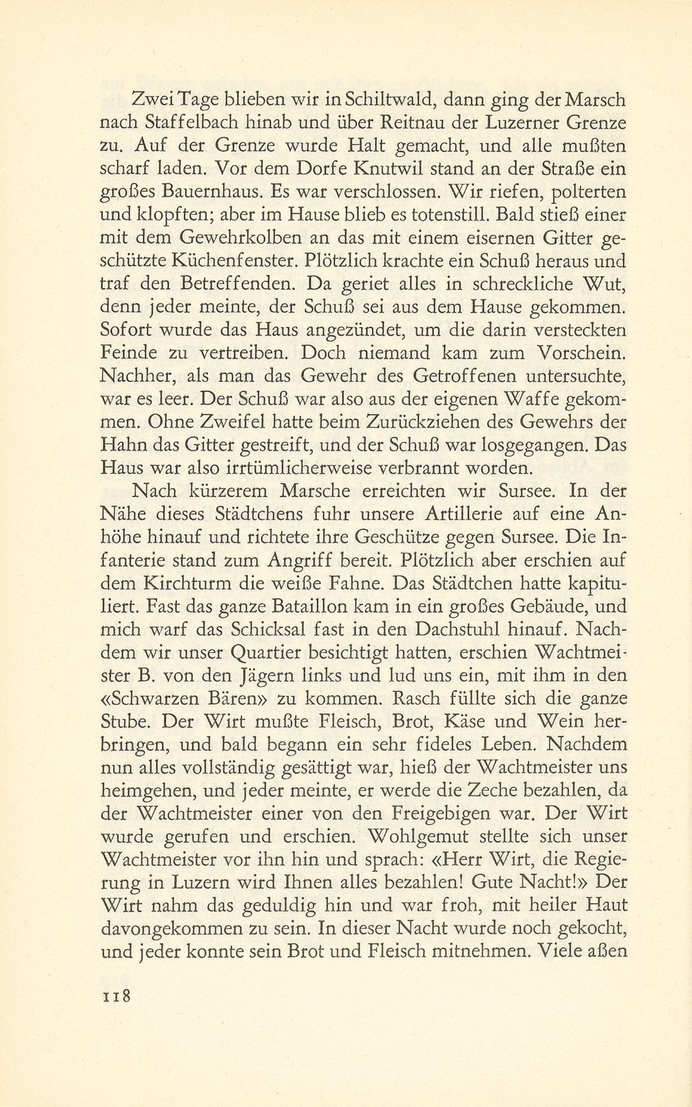 Erlebnisse eines Baselbieter Wachtmeisters im Sonderbundskrieg [Jakob Strub] – Seite 10