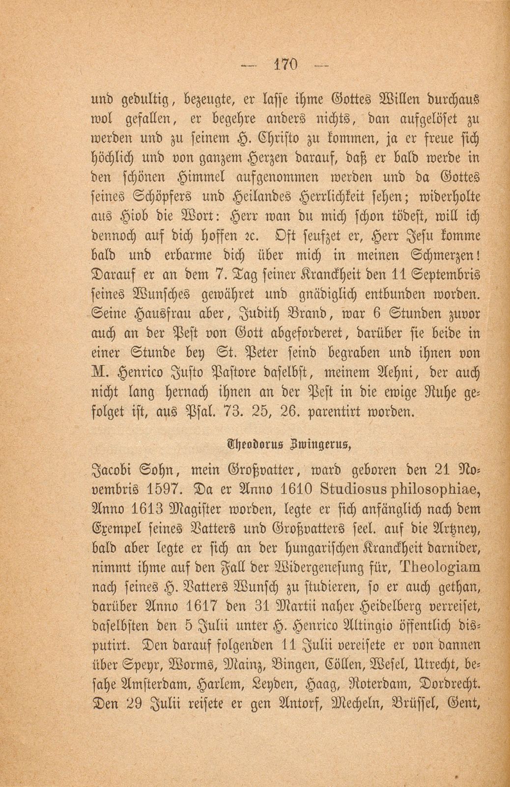 Aus einem baslerischen Stammbuch, XVII. Jahrhundert – Seite 34