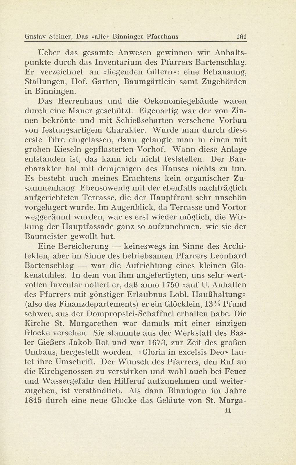 Das ‹alte› Binninger Pfarrhaus 1708-1938 – Seite 24