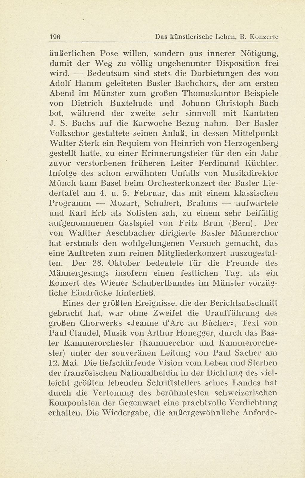 Das künstlerische Leben in Basel vom 1. Oktober 1937 bis 30. September 1938 – Seite 4