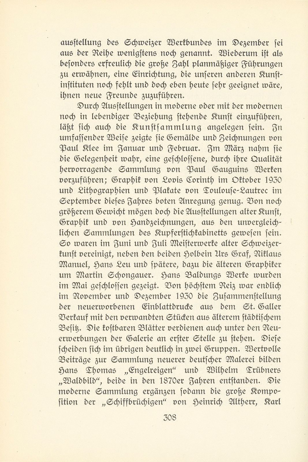 Das künstlerische Leben in Basel vom 1. Oktober 1930 bis 30. September 1931 – Seite 4