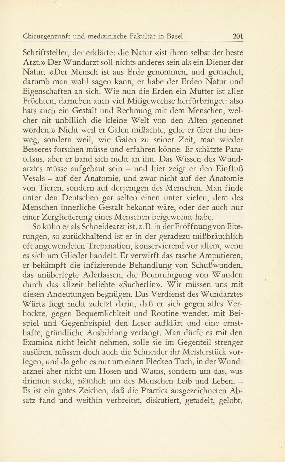 Ärzte und Wundärzte, Chirurgenzunft und medizinische Fakultät in Basel – Seite 25