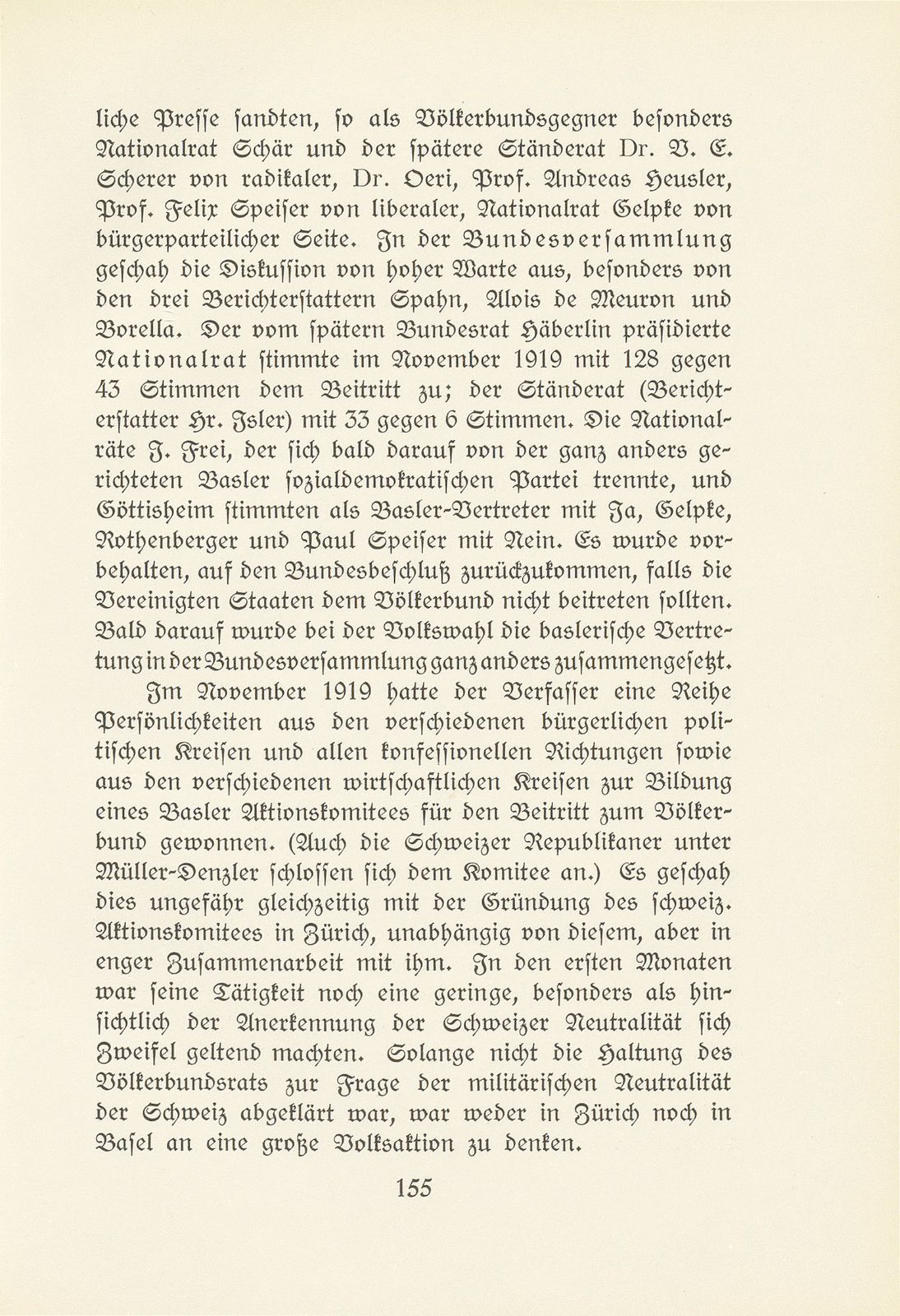 Die Stellungnahme Basels zum Eintritt der Schweiz in den Völkerbund – Seite 5