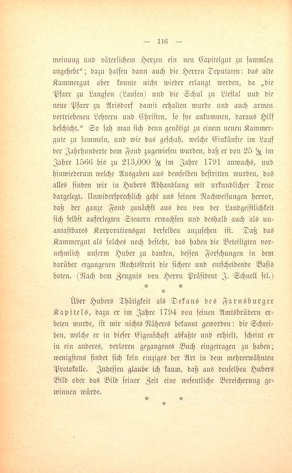 M. Johann Jakob Huber, weil. Pfarrer und Dekan in Sissach und seine Sammlungen zur Geschichte der Stadt und Landschaft Basel – Seite 42